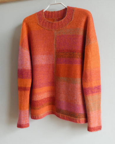 Merino Tussah Wilseide handgefärbt