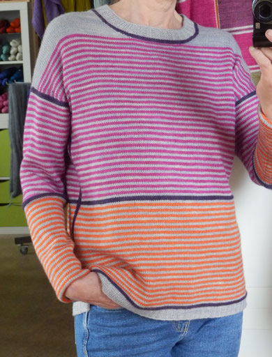 Merino Tussah Wilseide handgefärbt
