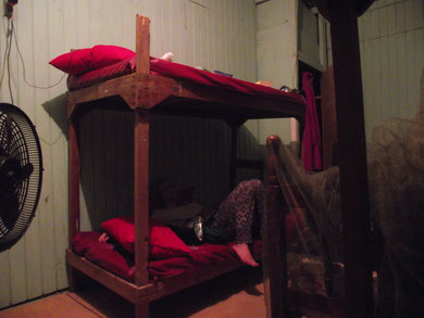 DIY bed in a DIY house- Toco
