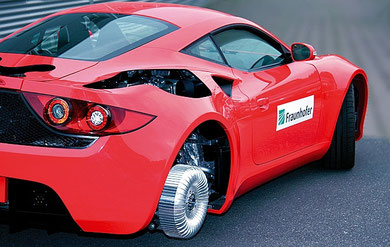 Elektroauto mit Radnabenmotor