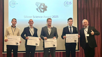 Vincent Haude, Elektrotechnik-Ingenieur am IMMS, wurde in Chemnitz für seine Abschlussarbeit „Entwicklung und Charakterisierung einer Schaltungstopologie zur Erzeugung kurzer LED-Lichtpulse ausgezeichnet