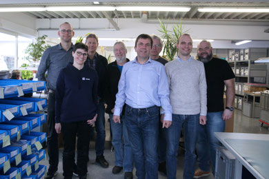Die Teams der Projektpartner SCHMEISSNER GmbH und IMMS GmbH des im Januar 2026 gestarteten Projekts RGBS zum Auftakttreffen am 14.01.2026 in Hermsdorf. Copyright IMMS GmbH