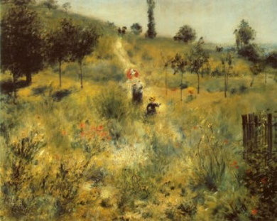 RENOIR - Sentiero scosceso nell'erba alta