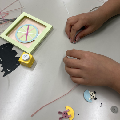 小学生組Ｍちゃん作業中