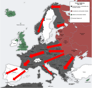 Das Problem: Wie konnte der Bolschewismus ganz Europa erobern? Die Lösung: Durch die Befreiung Europas vom Faschismus mit Hilfe aus England und den USA!