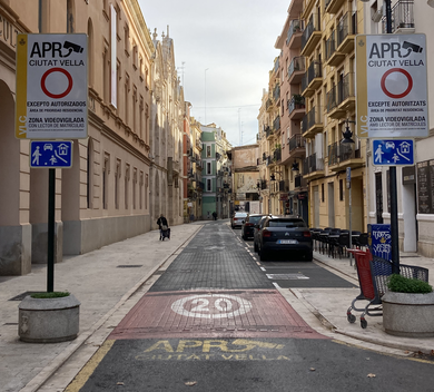 Cámaras situadas en la C/Corona de Valencia