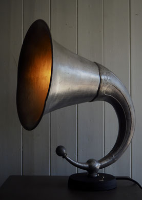 Findling-Lampe "Grammophon"; verkauft