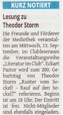 Westdeutsche Zeitung, 11. September 2017