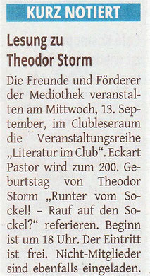 Westdeutsche Zeitung, 11. September 2017