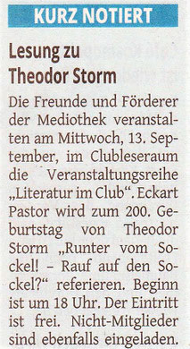 Westdeutsche Zeitung, 11. September 2017