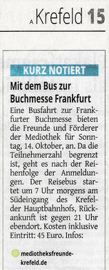 Westdeutsche Zeitung, 25. September 2018