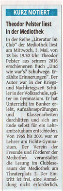 Westdeutsche Zeitung, 28.04.2017