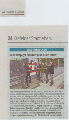 Westdeutsche Zeitung, 02. Mai 2015
