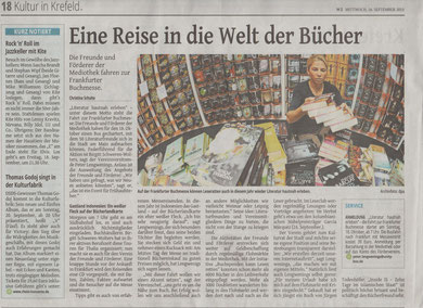 Westdeutsche Zeitung, 16. September 2015