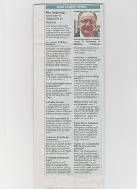 Westdeutsche Zeitung, 11. Mai 2015