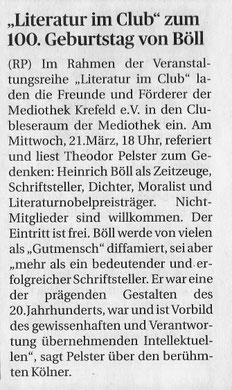 Rheinische Post, 16. März 2018