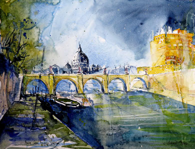 Rom_Ponte San Angelo_36x48 cm