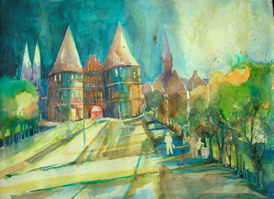 Holstentor in Lübeck_56x76 cm