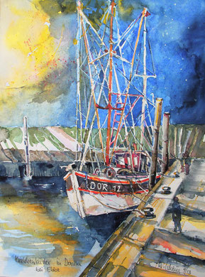 Krabbenkutter in Dorum_30x40 cm