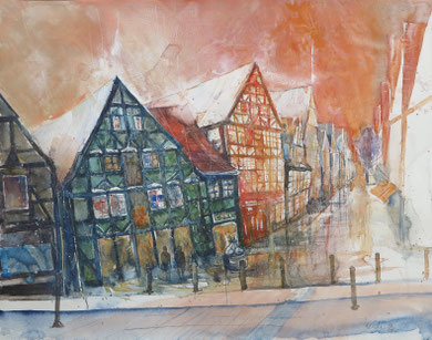 Celle_Grünes Haus in der Zöllnerstr._50 x 65 cm_10-2016