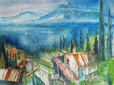 Lago di Garda_Albisano_56x76 cm