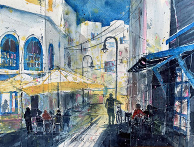 Fuerteventura_El Cotillo_Mixed-Media Aquarell 38x56cm_2023