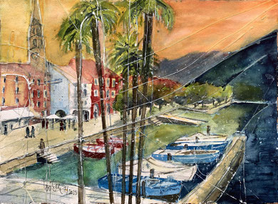 Ascona_ Lago Maggiore_ Aquarell 38x56cm_2023 