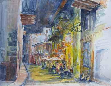 Mediterrane Impression_Aquarell 50x65 cm_1-2017