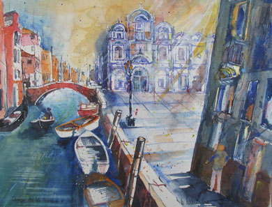 Venedig_Campo dei SS. Giovanni e Paolo_36x48 cm