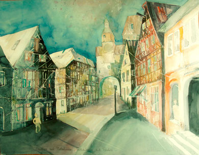 Stadttor mit Röderturm_Rothenburg o.d. Tauber_50x60 cm