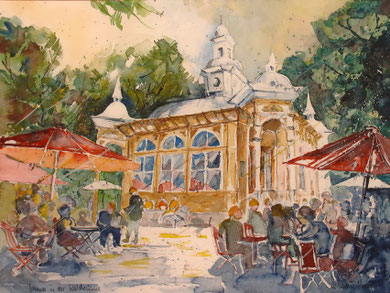 Bremen_Sommer in der Waldbühne im Bürgerpark_36x48 cm