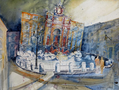 Rom_Fontane di Trevi_36x48 cm
