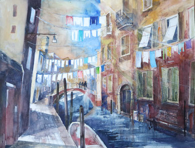 Venedig_Fondamenta del Forner_Aquarell 50 x 65 cm_2-2018
