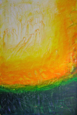 Befreiung II, Acryl auf Leinwand, 180x120cm, 2008