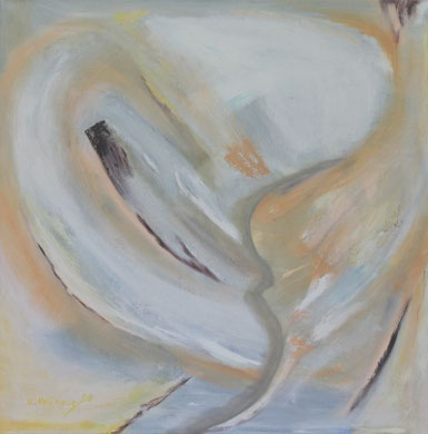Steiniger Weg, 70 x 70 cm, Öl auf Leinwand