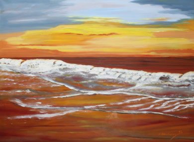 Meeresmotiv 1, Öl auf Leinwand  60 x 80 cm. 