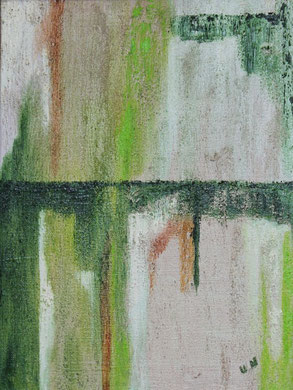 Abstrakt auf Sand 30 x 40 cm, Öl auf Leinwand