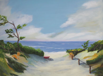 Ostseemotiv, 60 x 80 cm. Öl auf Leinwand