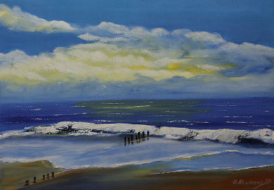 Meeresmotiv 2, Öl auf Leinwand 50 x 70 cm, 