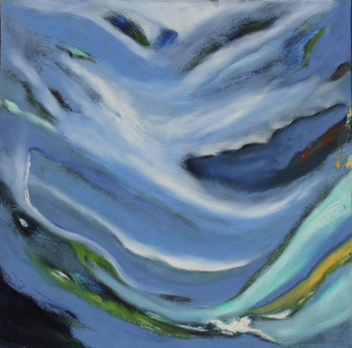 Diptychon 1 Acryl auf Leinwand 2 x 70 x 70 zusammen 