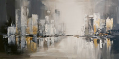 CITY ILLUSION, 60x120 cm, Acryl/Leinen