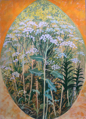 Gloire du champ  Pastel 80x60 cm Sylvie Berman artiste peintre
