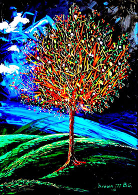 Colors tree   Acrylic on canvas  50x70 cm     2012