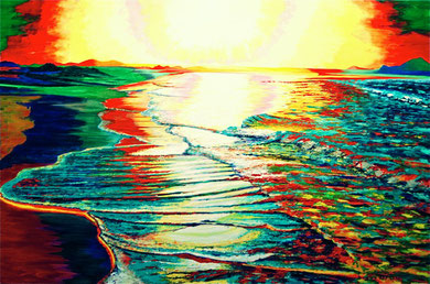 Sea colors   Acrylic on canvas  120x80 cm  2011 ( Private collection)