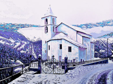 Chiesetta di Altanca ( collezione privata) 80x60 2014