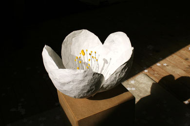 Skulptur Sakura, alle Rechte erdengoldKUNSTwerk, Nathalie Arun, Cornelia Kalkhoff