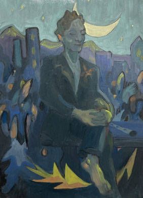 Pan, 2025 - 90 x 60 cm, oil on canvas