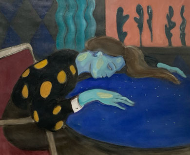 Salamander, 2025 - 85 x 95 cm, oil on canvas