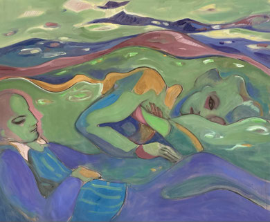 Landscape, 2021 - 90 x 110 cm, oil on canvas