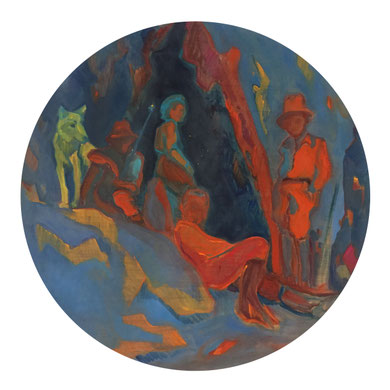 Cave, 2018 - 120 cm, oil on canvas